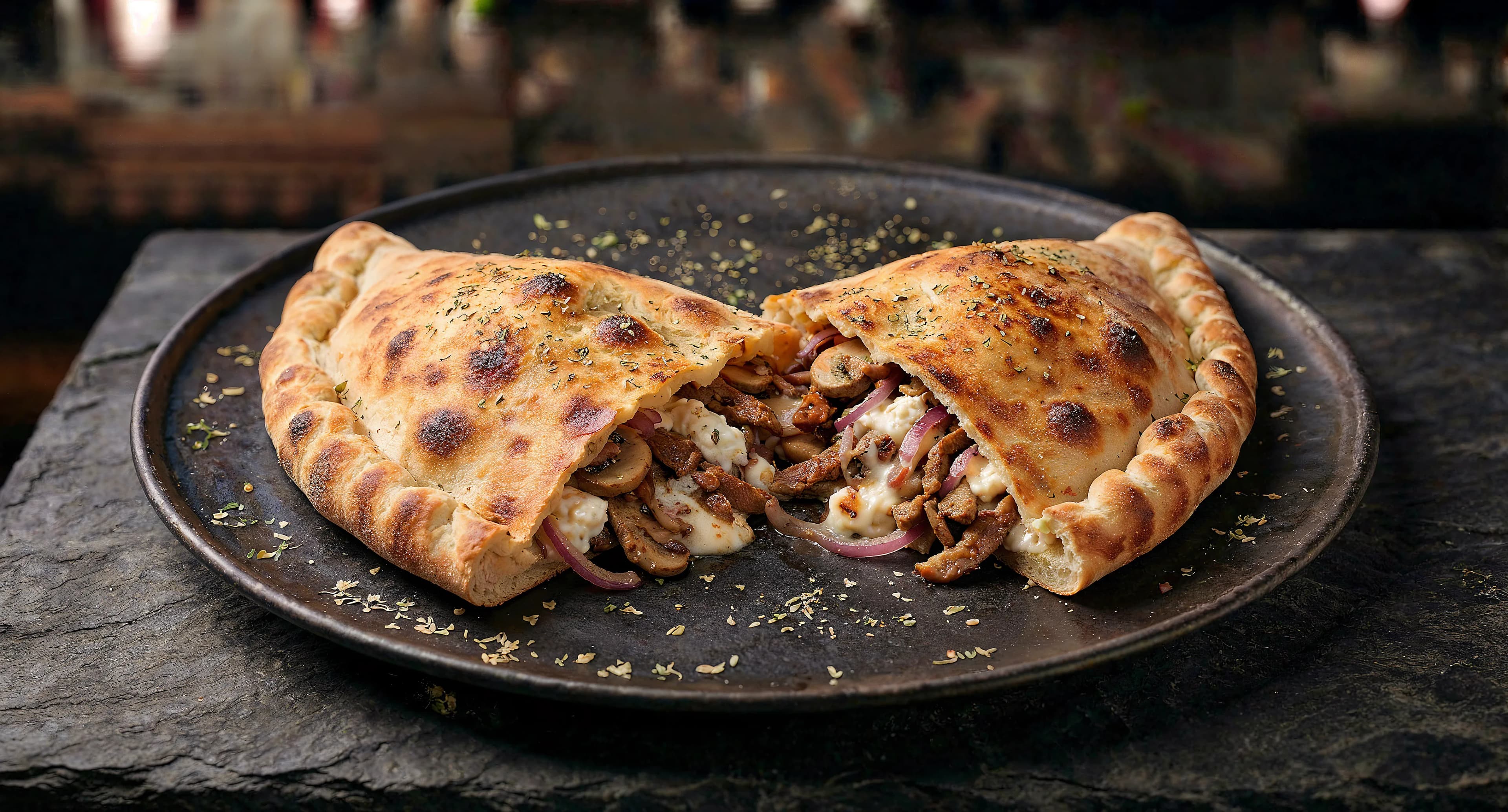 Kalb-Shawarma Calzone